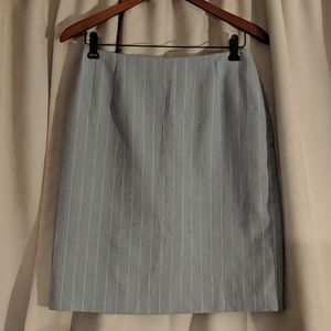 Grey Pinstripe pencil skirt